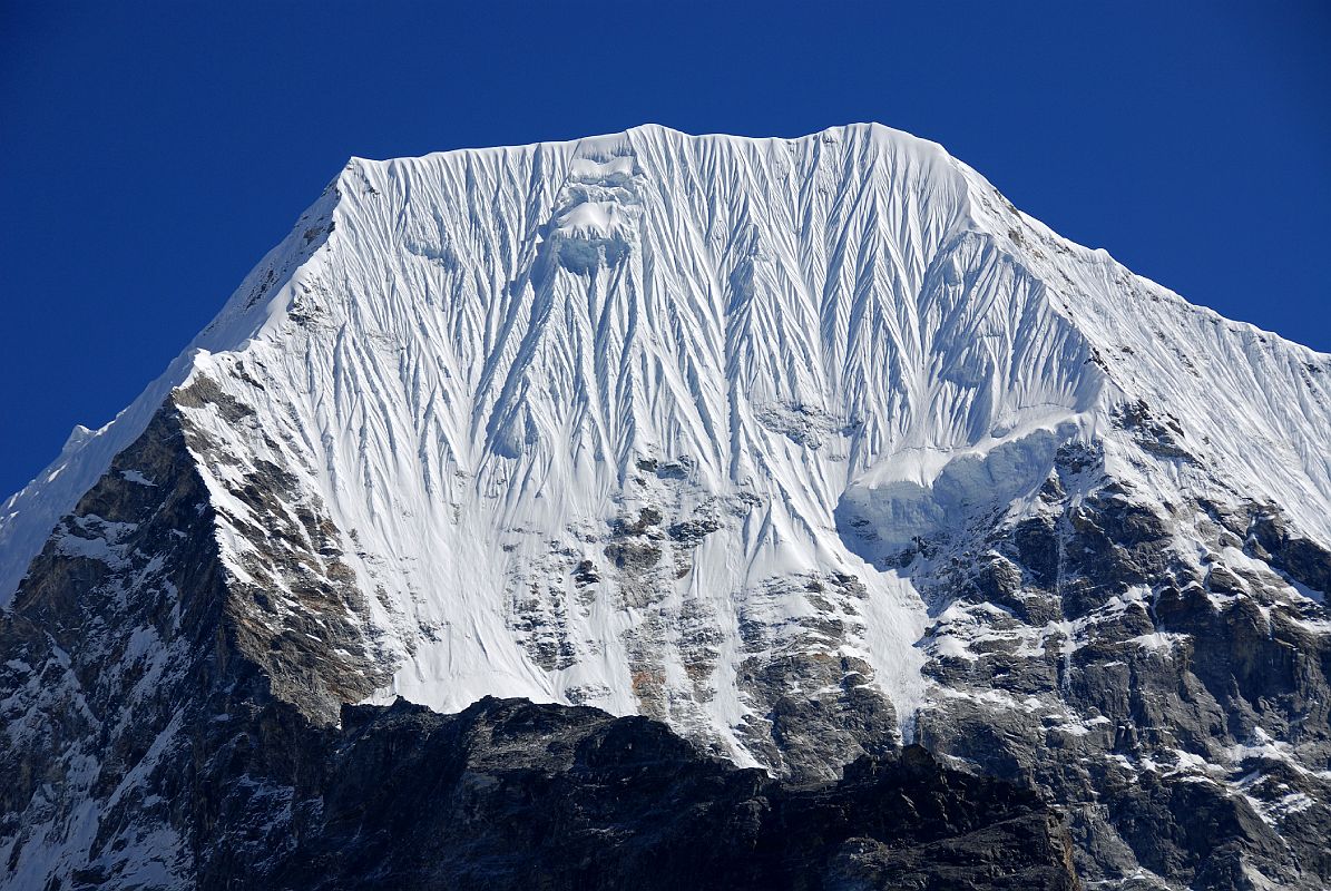 Rolwaling 05 07 Tsoboje (Chobutse) Icy Face From Sangma Kharka